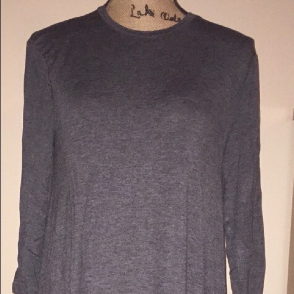 3/4 sleeves long maxi dress dark gray - Picture 2 of 11